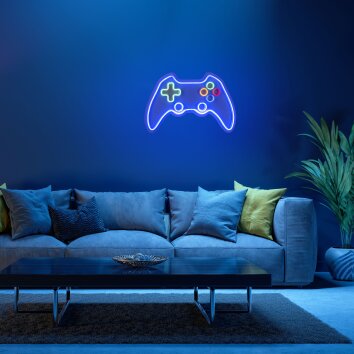 Luminaire déco Leuchten-Direkt NEON-GAMER LED Multicolore, 1 lumière