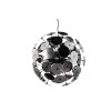 Suspension Trio Discalgo Noir, 6 lumières