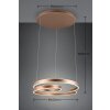 Suspension Trio Marnie LED Brun, 1 lumière