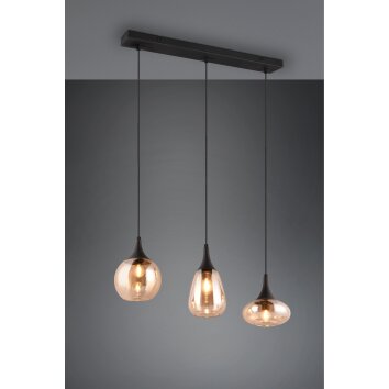 Suspension Trio Lumina Noir, 3 lumières