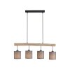 Suspension Leuchten-Direkt GREEN TRIBU Écru, Noir, 4 lumières