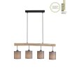 Suspension Leuchten-Direkt GREEN TRIBU Écru, Noir, 4 lumières