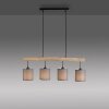 Suspension Leuchten-Direkt GREEN TRIBU Écru, Noir, 4 lumières