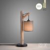 Lampe de table Leuchten-Direkt GREEN TRIBU Écru, Noir, 1 lumière