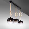 Suspension Paul Neuhaus LUMA Noir, 3 lumières