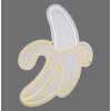 Luminaire déco Leuchten-Direkt NEON-BANANE LED Jaune, Blanc, 1 lumière