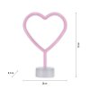 Luminaire déco Leuchten-Direkt NEON-HERZ LED Rose, 1 lumière