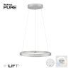 Suspension Paul Neuhaus PURE E-LOOP LED Argenté, 2 lumières, Télécommandes