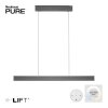 Suspension Paul Neuhaus PURE E-MOTION LED Gris, 1 lumière, Télécommandes