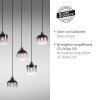 Suspension Leuchten-Direkt ZEA Noir, 8 lumières