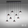 Suspension Leuchten-Direkt ZEA Noir, 8 lumières