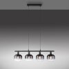 Suspension Leuchten-Direkt ZEA Noir, 4 lumières