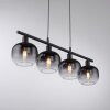 Suspension Leuchten-Direkt ZEA Noir, 4 lumières