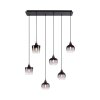 Suspension Leuchten-Direkt ZEA Noir, 6 lumières