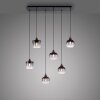 Suspension Leuchten-Direkt ZEA Noir, 6 lumières