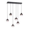 Suspension Leuchten-Direkt ZEA Noir, 6 lumières