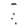 Suspension Leuchten-Direkt ZEA Noir, 3 lumières