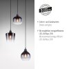 Suspension Leuchten-Direkt ZEA Noir, 3 lumières