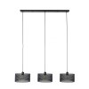 Suspension Mesh Anthracite, 3 lumières