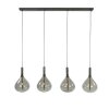 Suspension Drop Anthracite, 4 lumières