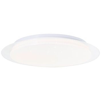 Plafonnier Brilliant Vittoria LED Blanc, 1 lumière