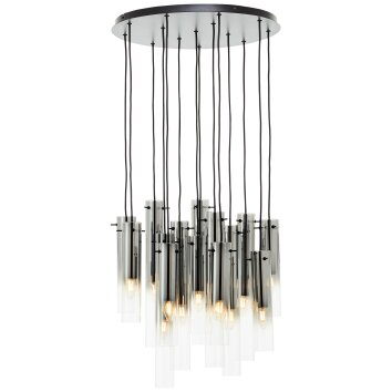 Suspension Brilliant Glasini Noir, 14 lumières