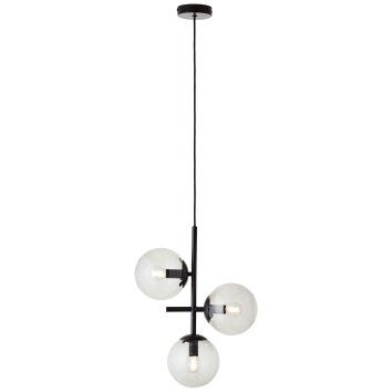 Suspension Brilliant Ariol Noir, 3 lumières