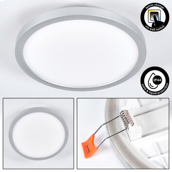 Spot encastrable Pawcatuck LED Chrome, Blanc, 1 lumière