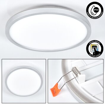 Spot encastrable Pawcatuck LED Chrome, Blanc, 1 lumière