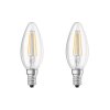 Lot de 2 Osram LED E14 4 Watt 2700 Kelvin 470 Lumen