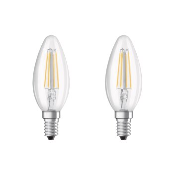 Lot de 2 Osram LED E14 4 Watt 2700 Kelvin 470 Lumen