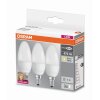 Lot de 3 Osram LED E14 5,7 Watt 2700 Kelvin 470 Lumen