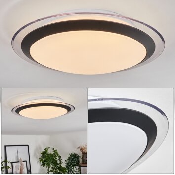 Plafonnier Castasegna LED Blanc, 1 lumière