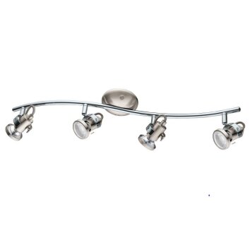 Plafonnier Eglo TUKON LED Chrome, Nickel mat, 4 lumières