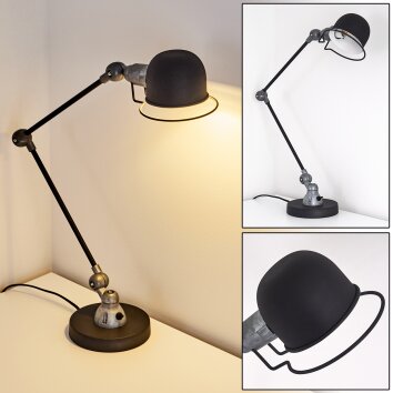 Lampe de table Arild Noir, 1 lumière