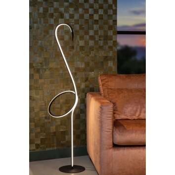 Lampadaire Lucide FLAMINGO LED, 1 lumière, Télécommandes, Changeur de couleurs