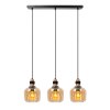 Suspension Lucide ILONA Noir, 3 lumières