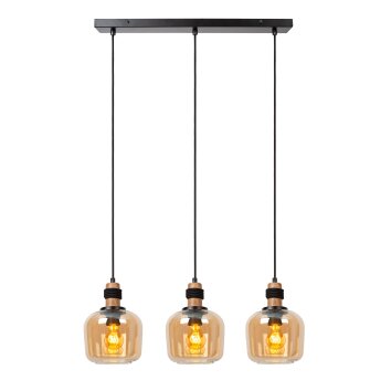 Suspension Lucide ILONA Noir, 3 lumières