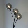 Lampadaire Leuchten-Direkt GREEN WIDOW Écru, Noir, 3 lumières