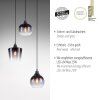 Suspension Leuchten-Direkt GREEN ZEA Écru, Noir, 3 lumières