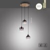 Suspension Leuchten-Direkt GREEN ZEA Écru, Noir, 3 lumières