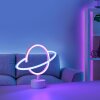 Luminaire déco Leuchten-Direkt NEON-SATURN LED Blanc, 1 lumière