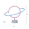 Luminaire déco Leuchten-Direkt NEON-SATURN LED Blanc, 1 lumière