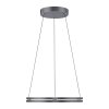 Suspension Paul-Neuhaus PURE E-LOOP LED Gris, 2 lumières, Télécommandes