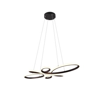 Suspension Trio FLY LED Noir, 1 lumière