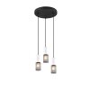 Suspension Trio TOSH Noir, 3 lumières