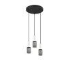 Suspension Trio TOSH Noir, 3 lumières