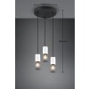 Suspension Trio TOSH Noir, 3 lumières