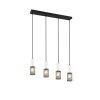 Suspension Trio TOSH Noir, 4 lumières