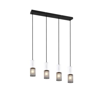 Suspension Trio TOSH Noir, 4 lumières